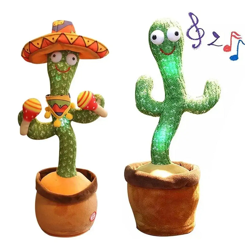 Funny dancing cactus toys with vibrant colors, music, and smiling faces for endless entertainment and joy.