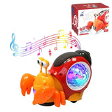 Baby Sensing Crawling Crab toy with music and lights, encouraging sensory play and crawling for infants.