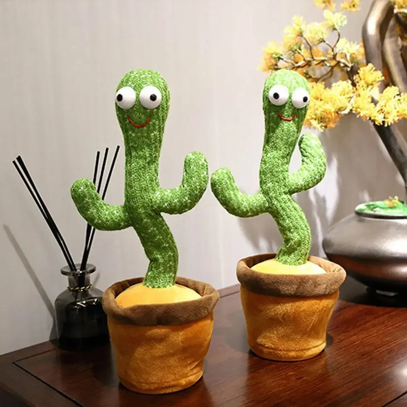 Adorable dancing cactus toys with big eyes, adding fun and joy to any room decor.