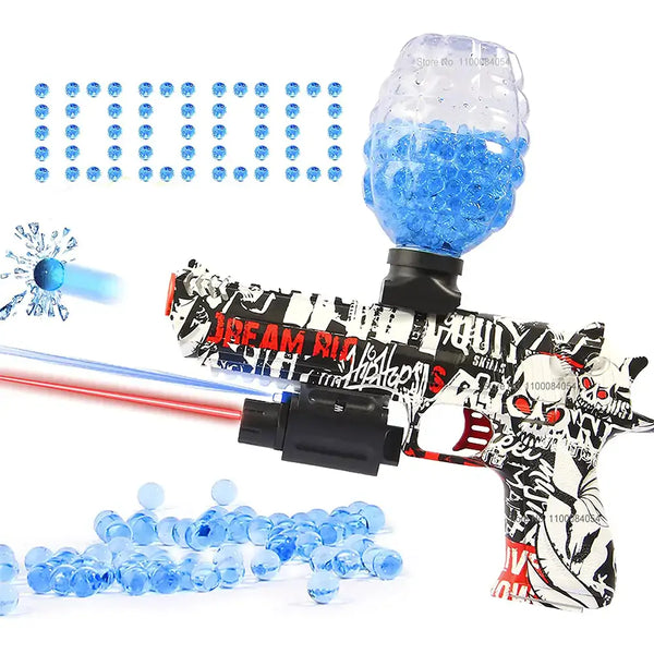 Toy Gun Blaster with colorful beads, designed for exciting battles and imaginative playtime.