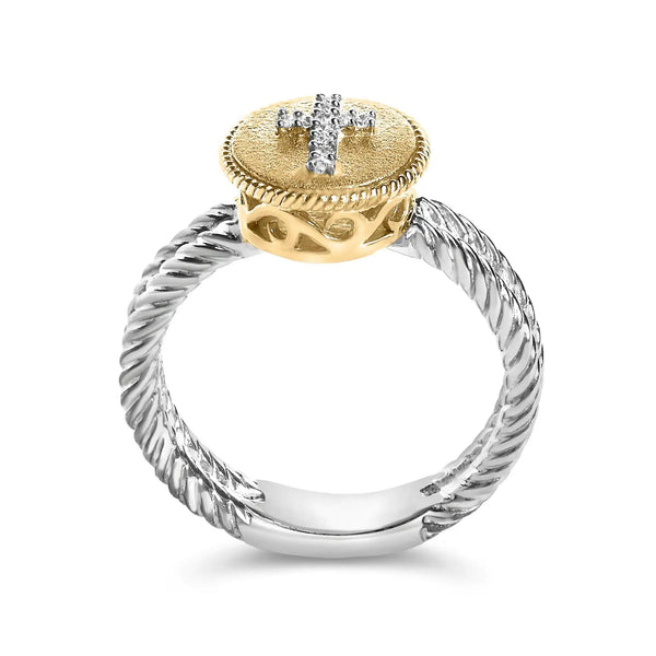 Diamond Cross Ring