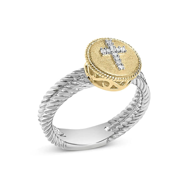 Diamond Cross Ring