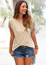 Casual Tassel T-shirt