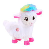 Plush Electric Llama toy with colorful mane, perfect for kids' entertainment and joyful playtime.