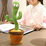 Adorable funny dancing cactus toy bringing joy and laughter, perfect for brightening any room.